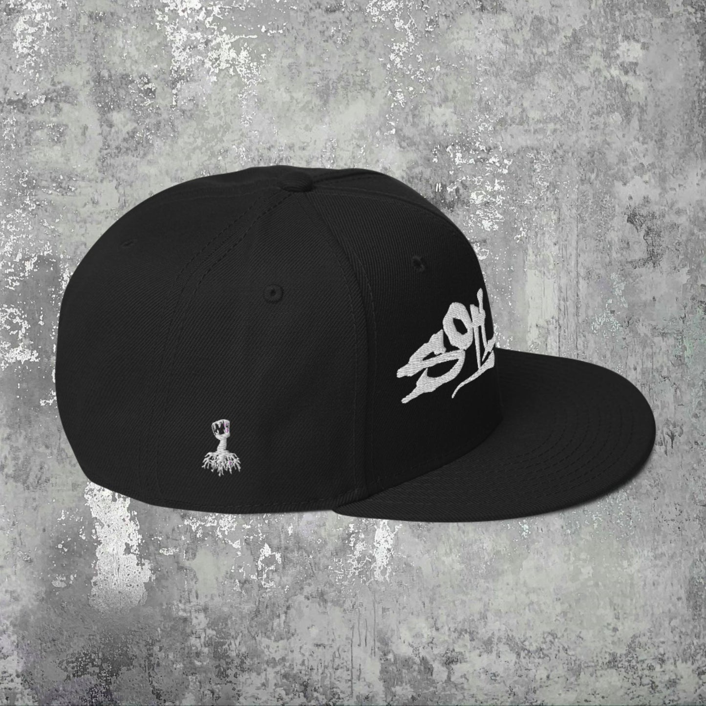 Embroidered Soil Life Snapback Hat